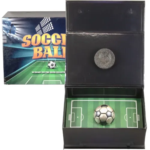2022 Republic of Chad 30 Gram Silver Soccer Ball
