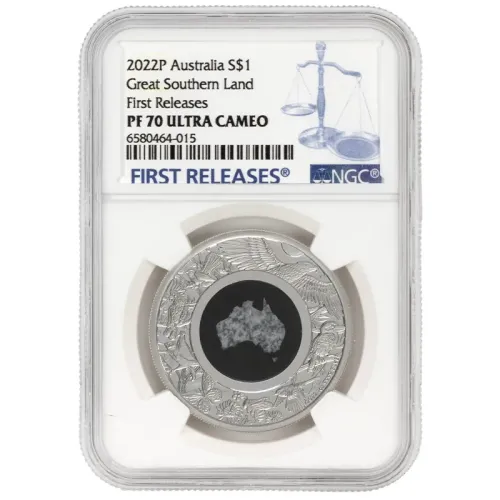 2022 P Australia $1 Great Southern Land 1oz Silver Coin - NGC PF70 FR