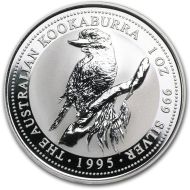 1995 Australia 1oz Silver Kookaburra