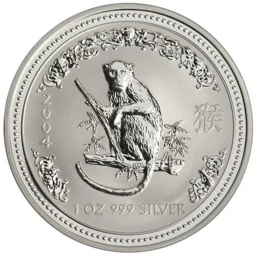2004 Australia 1oz Silver Year of the Monkey