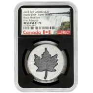 2023 Canada $20 Super Incuse Rhodium 1oz Silver Maple Leaf NGC Rev PF 70 FR