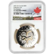 2025 Gilt Canada $20 Celebrate Love 1oz Silver - NGC PF70 FR