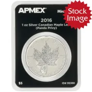 2016 Canada Maple Leaf 1oz Silver Reverse Proof - Panda Privy