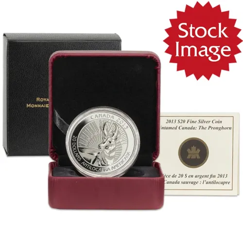 2013 Canada $20 1oz Silver Untamed Canada: Pronghorn
