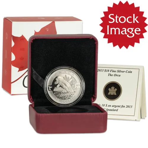 2013 O Canada $10 Proof 1/2oz Silver Orca