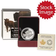 2014 Canada $20 1oz Silver - Bison: A Family at Rest