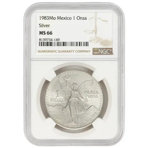 1983 Mexico 1oz Silver Libertad - NGC MS66