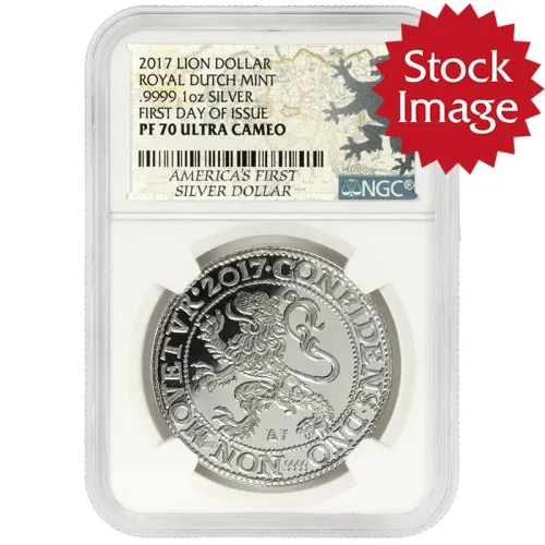 2017 Netherlands Lion Daalder - NGC PF70UC FDOI 