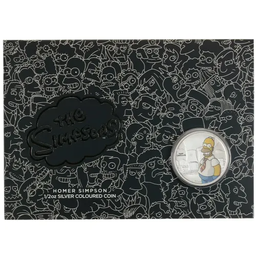 2020 Tuvalu 1/2oz Silver 50 Cent - The Simpsons: Homer