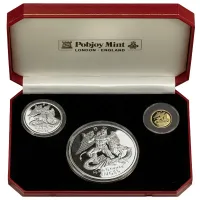 1995 Isle of Man Angel Proof 3 Coin Set