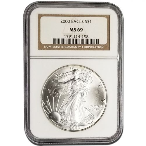 2000 American Silver Eagle - NGC MS 69