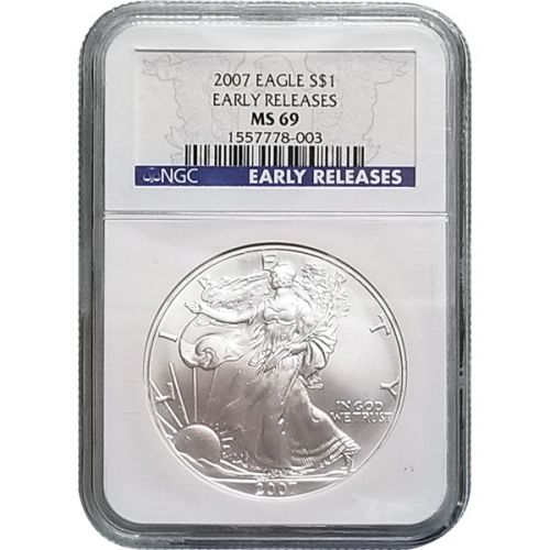 2007 American Silver Eagle - NGC MS 69 Early Release