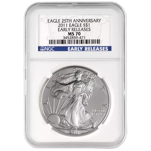 2011 American Silver Eagle - NGC MS 70 Early Release