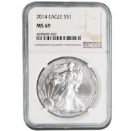 2014 American Silver Eagle - NGC MS 69