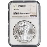 2017 American Silver Eagle - NGC MS 69