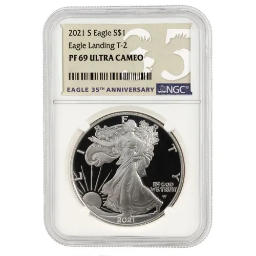 2021 S American Silver Eagle T-2 - NGC PF 69