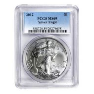 2012 American Silver Eagle - PCGS MS 69