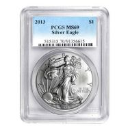 2013 American Silver Eagle - PCGS MS 69