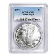 1990 American Silver Eagle - PCGS MS 69