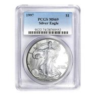 1997 American Silver Eagle - PCGS MS 69