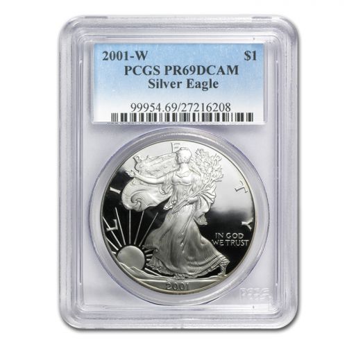 2001 American Silver Eagle - PCGS PF 69