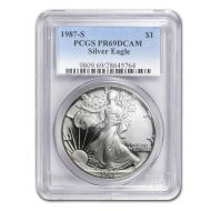 1987 American Silver Eagle - PCGS PF 69