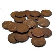 Mixed Wheat Pennies (1909 - 1919) 50 Count