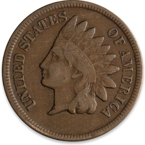1875 Indian Head Penny - VG (Very Good)