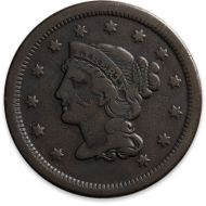 1845 Large Cent - Fine (F)