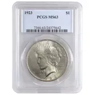 1923 Peace Dollar - PCGS MS63