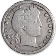 1896 O Barber Quarter - AG (About Good)
