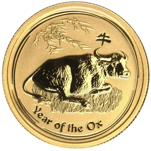 2009 Australia Lunar Series 2 - 1/4 oz. Gold Year of the Ox