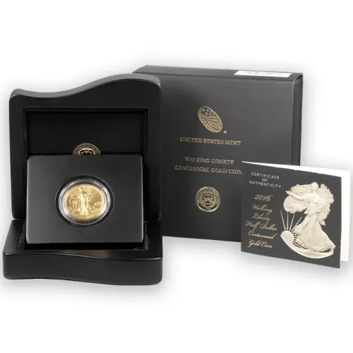 2016 W Walking Liberty Half Dollar Centennial Gold Coin