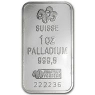 1oz. Palladium Bar - Pamp Fortuna w/o Card