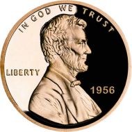 1956 Lincoln Wheat Penny - Proof