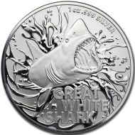 2021 Australia $1 Great White Shark - 1oz .999 Silver