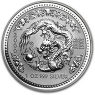 2000 Australia 1oz Silver Year of the Dragon