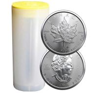 2023 Canada 1 oz Silver Maple Leaf BU Roll - 25 Coins