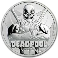 2018 Tuvalu 1oz Silver $1 - Marvel Series Deadpool - BU (Brilliant Uncirculated)