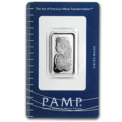 10 Gram Silver Bar .999 Fine Silver - PAMP Fortuna
