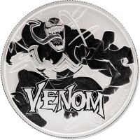 2020 Tuvalu 1 oz Silver $1 Marvel Series Venom