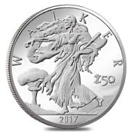 2017 Zombucks - 1 oz Silver Rounds .999 Fine Silver "Walker"