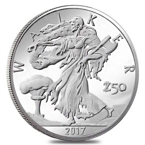 2017 Zombucks - 1 oz Silver Rounds .999 Fine Silver "Walker"