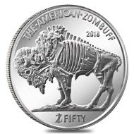 2018 Zombucks - 1 oz Silver Rounds .999 Fine Silver "ZomBuff"