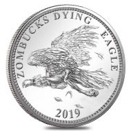 2019 Zombucks - 1 oz Silver Rounds .999 Fine Silver "Dying Eagle"