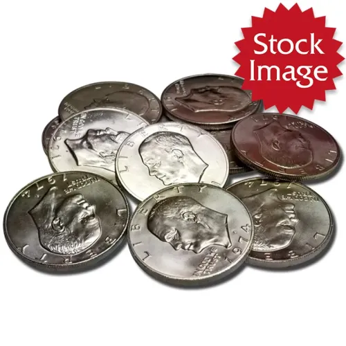 Eisenhower Dollar - Mixed Dates 40% Silver - Impaired