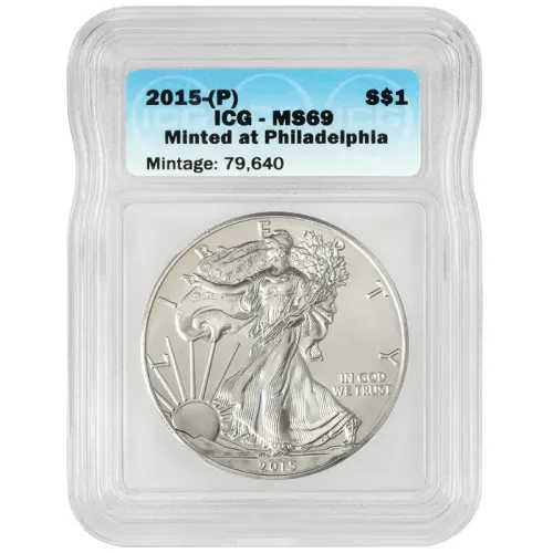 2015 (P) American Silver Eagle - ICG MS69