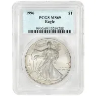 1996 American Silver Eagle - PCGS MS69
