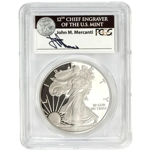 2012 S American Silver Eagle SF Set - PCGS PF 69 FS Mercanti (Spots)