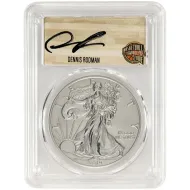 2019 W American Silver Eagle Two Nations Enhanced Reverse Proof - PCGS PR70 - Dennis Rodman